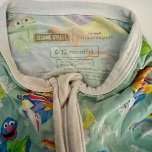 Little Sleepies Sesame Street Print 6-12 Months Zippy